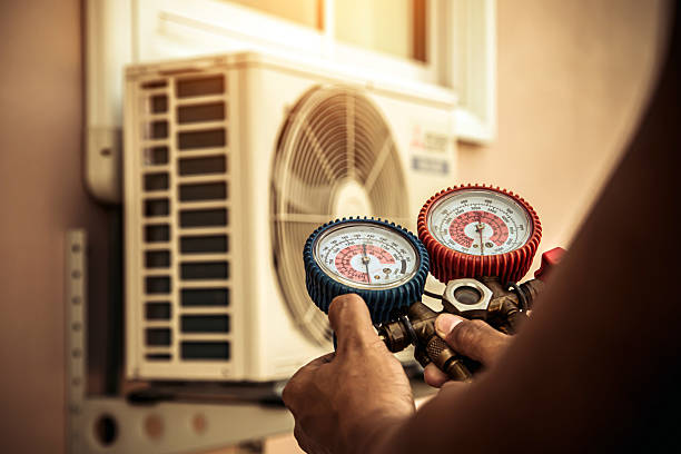 Professional Hvac Maintenance technician working in Sharon, WI